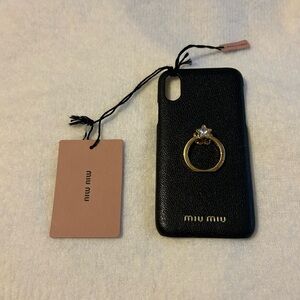 Miu Miu phone case with ring holder